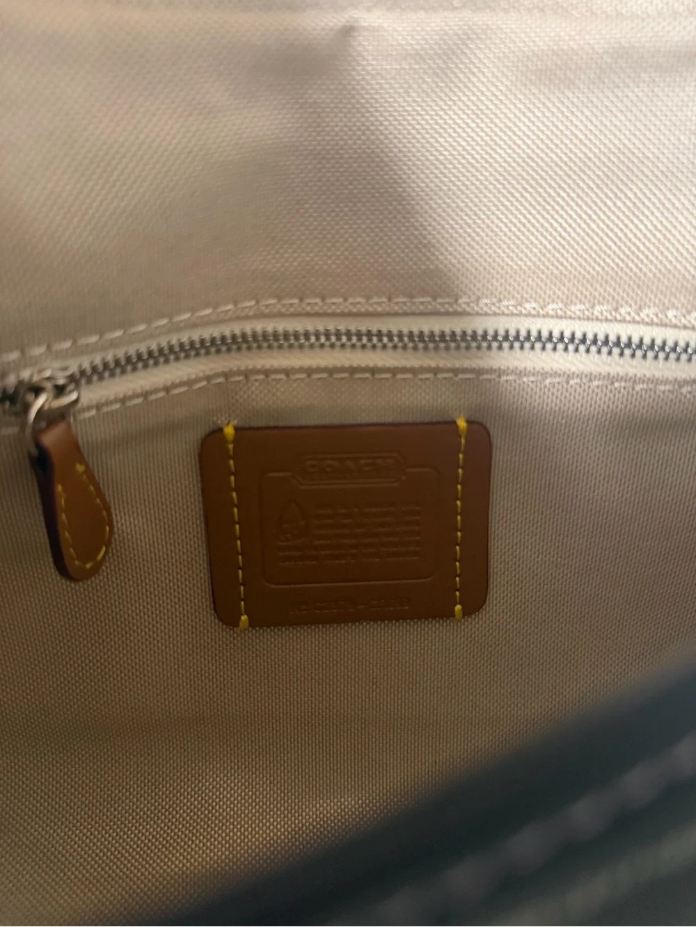 Coach Black Shoulder Bag with Silver Hardware